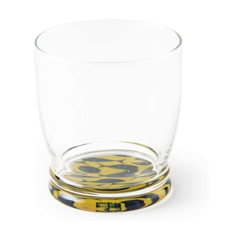 Excelsa set 6 verres à poisson Afrika, verre avec base décorée code 63393 Excelsa